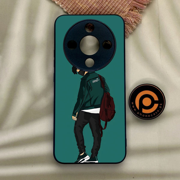 Honor x9d - Anime Series Design 1 - Premium Metal Printed Soft Bumper Shock Proof Case