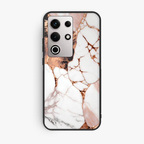 Itel S25 Ultra - Liquid Marble Design 5 - Premium Metal Printed Soft Bumper Shock Proof Case