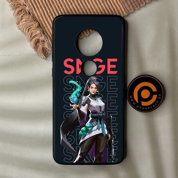 Motorola Moto G7 Plus - Battle-Ready Design 3 - Premium Metal Printed Soft Bumper Shock Proof Case