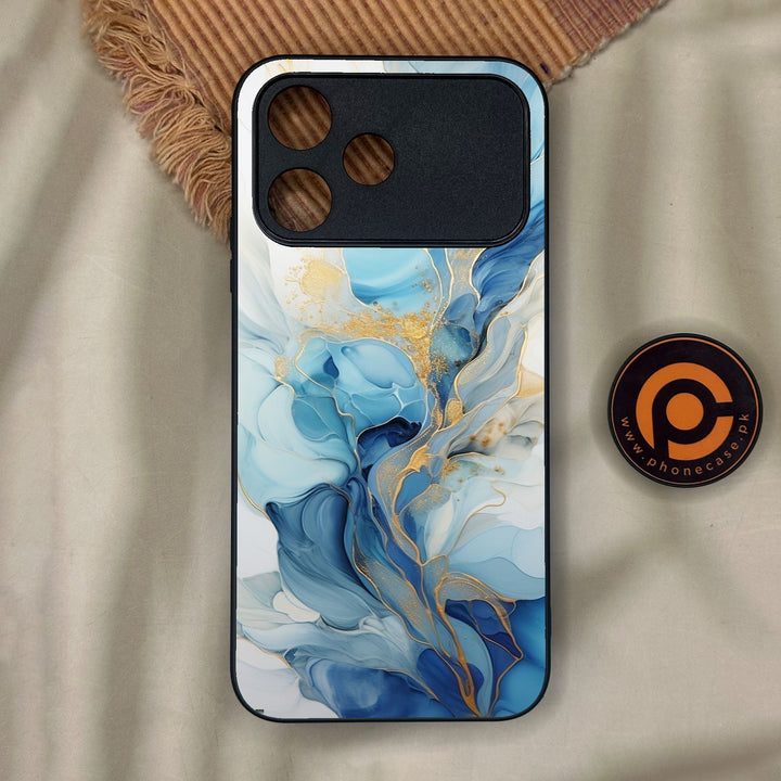 Oppo A6C - Liquid 2.0 Design 1 - Premium Metal Printed Soft Bumper Shock Proof Case