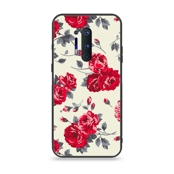 OnePlus 8 Pro - Floral Series Design 8 - Premium Metal Printed soft Bumper Shock Proof Case