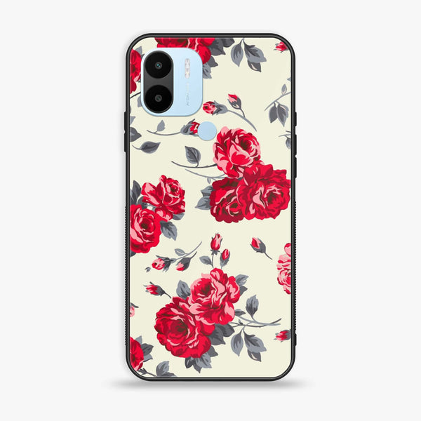 Xiaomi Redmi A2 Plus - Floral Series Design 8 - Premium Printed Glass soft Bumper Shock Proof Case