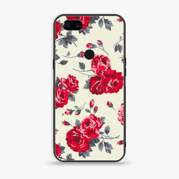 OnePlus 5T - Floral Series Design 8 - Premium Metal Printed soft Bumper Shock Proof Case