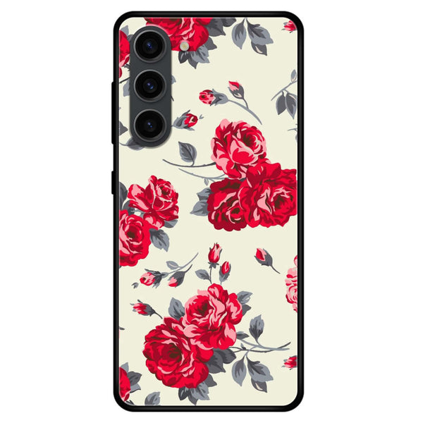 Samsung Galaxy S23 Plus - Floral Series Design 8 - Premium Metal Printed soft Bumper shock Proof Case