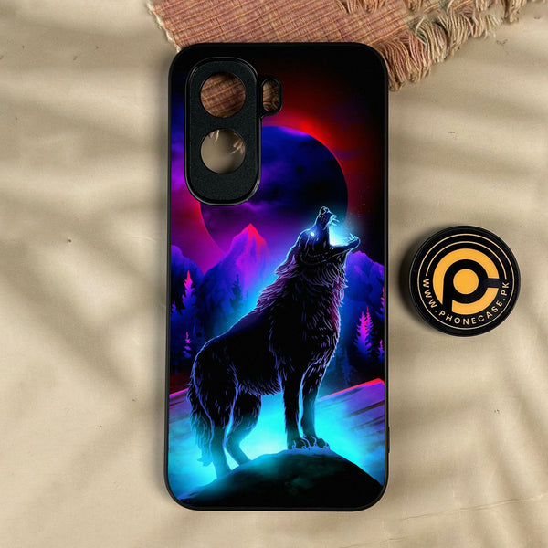 iQoo Z11 - Wolf Design 2 - Premium Metal Printed Soft Bumper Shock Proof Case