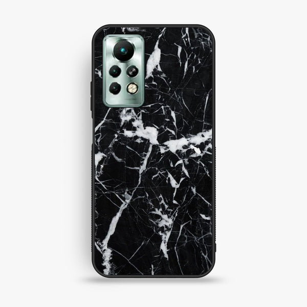 Infinix Note 11 Pro - Black Marble Design 6 - Premium Metal Printed Soft Bumper Shock Proof Case