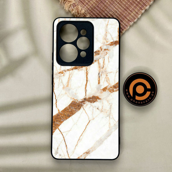 Realme 15 Pro - White Design 4 - Premium Metal Printed Soft Bumper Shock Proof Case