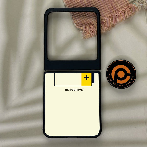 Motorola Razr 50 - Be Positive Design - Premium Metal Printed Soft Bumper Shock Proof Case