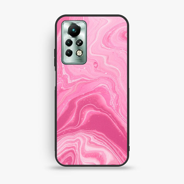 Infinix Note 11 Pro - Pink Design 3 - Premium Metal Printed Soft Bumper Shock Proof Case