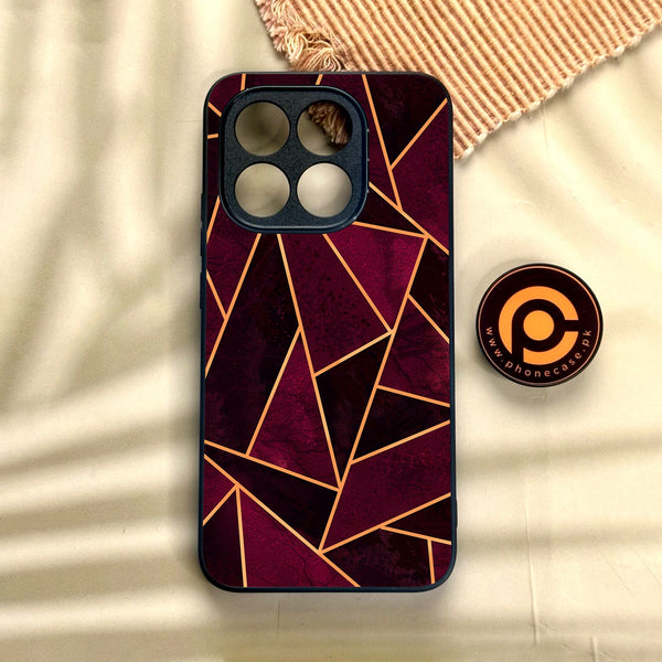 Xiaomi 15T - Geometric Design 7 - Premium Metal Printed Soft Bumper Shock Proof Case