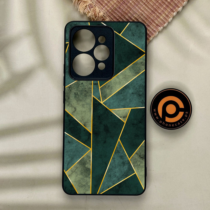 Realme 15 - Geometric Design 5 - Premium Metal Printed Soft Bumper Shock Proof Case