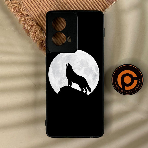 Motorola Edge 2024 - Wolf Design 3 - Premium Metal Printed Soft Bumper Shock Proof Case