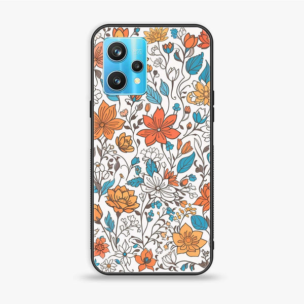 OnePlus Nord CE 2 Lite - Floral Series Design 9 - Premium Printed Glass soft Bumper Shock Proof Case