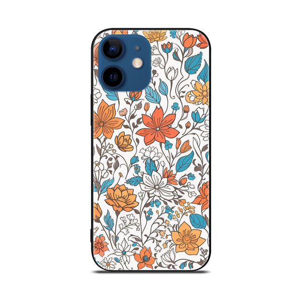 iPhone 11 - Floral Series Design 9 - Premium Printed Glass soft Bumper shock Proof Case