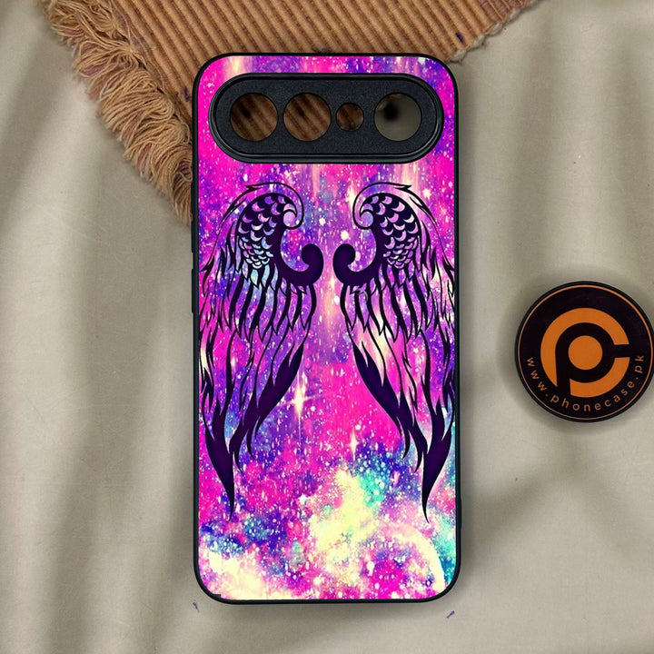 Vivo X300 FE - Angel Wings Design 9 - Premium Metal Printed Soft Bumper Shock Proof Case