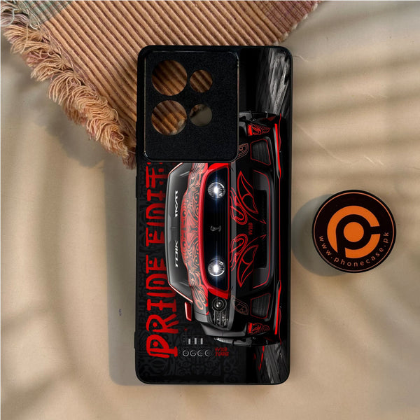 Motorola Edge 50 - Cobra X Racing Car - Premium Metal Printed Soft Bumper Shock Proof Case