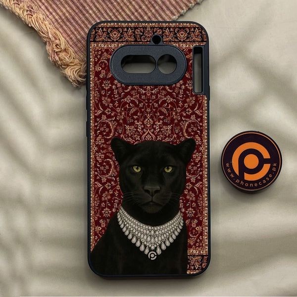 Nothing Phone 4a - Black Panther - Premium Metal Printed Soft Bumper Shock Proof Case