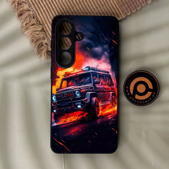 Samsung Galaxy S26 - Racing Design 2 - Premium Metal Printed Soft Bumper Shock Proof Case