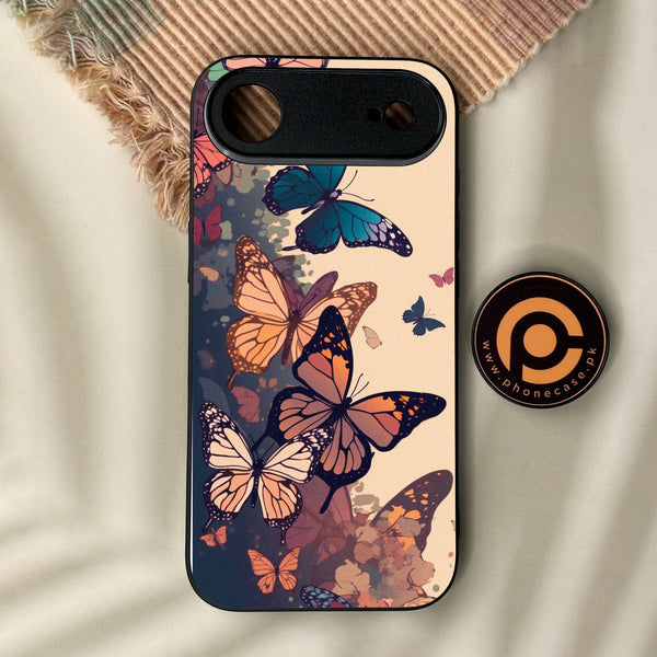 iPhone Air - Butterflies Design 6 - Premium Metal Printed Soft Bumper Shock Proof Case