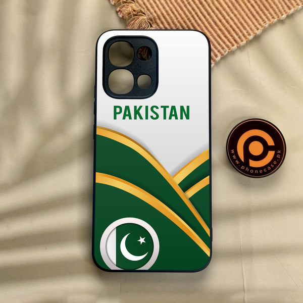 Oppo A6 Pro - Pakistani Flag Design 1 - Premium Metal Printed Soft Bumper Shock Proof Case