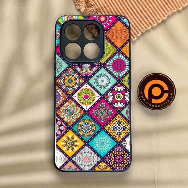 Xiaomi 15T - Mandala Art Design - Premium Metal Printed Soft Bumper Shock Proof Case
