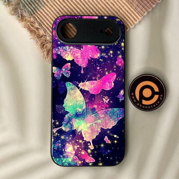 iPhone Air - Butterflies Design 9 - Premium Metal Printed Soft Bumper Shock Proof Case