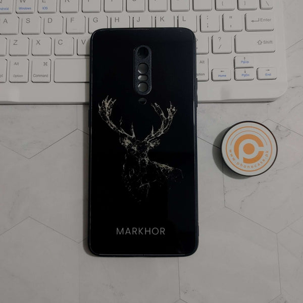 OnePlus 7 Pro - Markhor Design 4 - Premium Printed Glass soft Bumper shock Proof Case  CS-25740