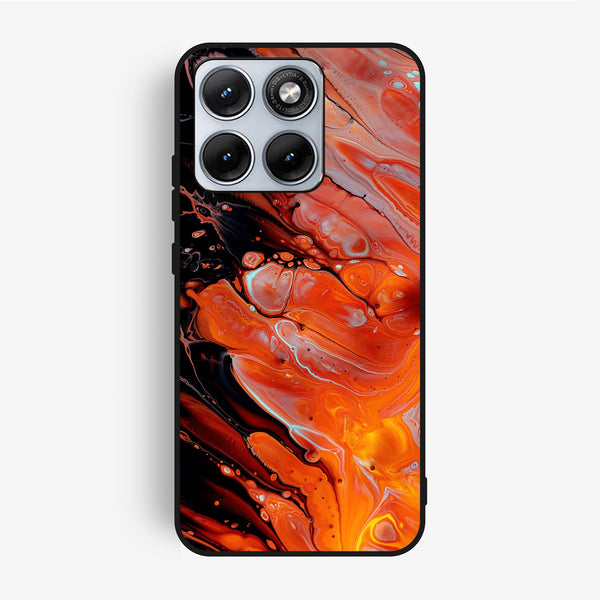 Motorola Edge 70 Fusion - Liquid Marble Design 4 - Premium Metal Printed Soft Bumper Shock Proof Case