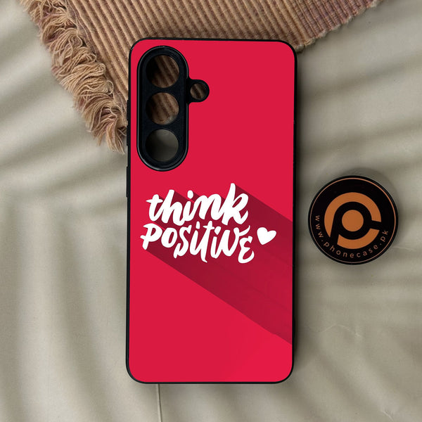 Samsung Galaxy S26 Plus - Think Positive Design - Premium Metal Printed Soft Bumper Shock Proof Case