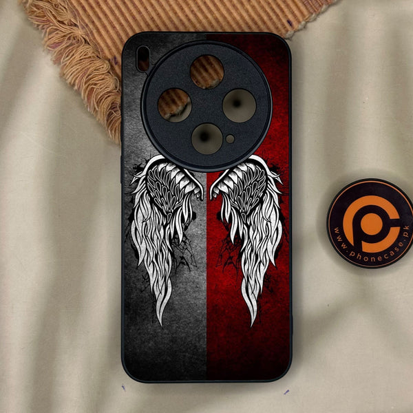 Vivo X300 - Angel Wings Design 2 - Premium Metal Printed Soft Bumper Shock Proof Case