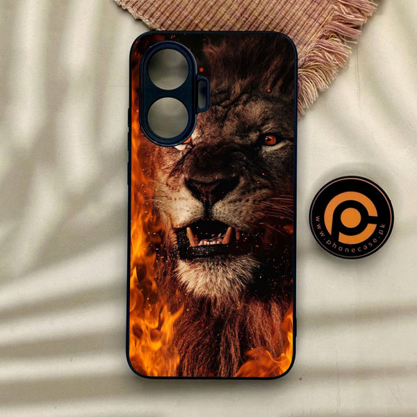 Xiaomi Poco F7 - Tiger Design 2 - Premium Metal Printed Soft Bumper Shock Proof Case
