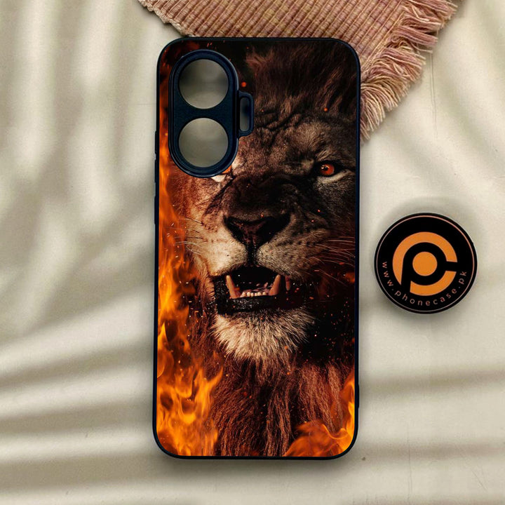 Xiaomi Poco F7 - Tiger Design 2 - Premium Metal Printed Soft Bumper Shock Proof Case