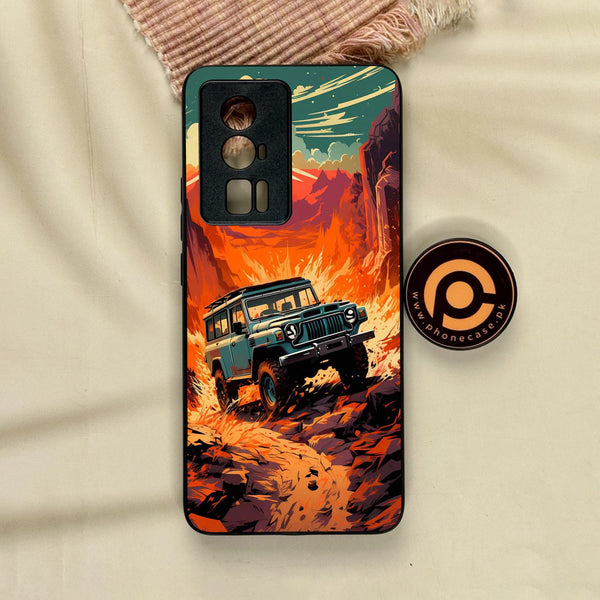 Xiaomi Redmi K60 Pro - Jeep Offroad - Premium Metal Printed Soft Bumper Shock Proof Case
