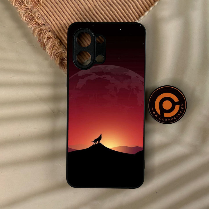 Tecno Spark Go 3 - Wolf Design 4 - Premium Metal Printed Soft Bumper Shock Proof Case
