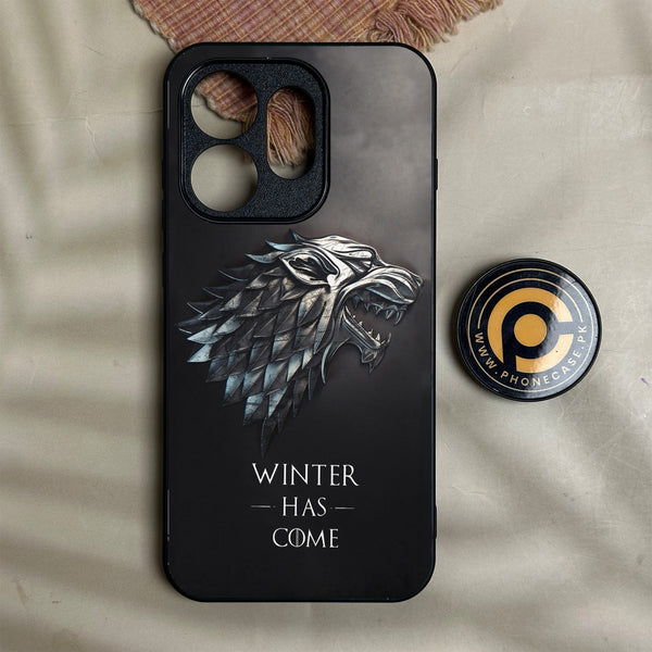 Oppo Reno 16 - Winter Has Come Got - Premium Metal Printed Soft Bumper Shock Proof Case