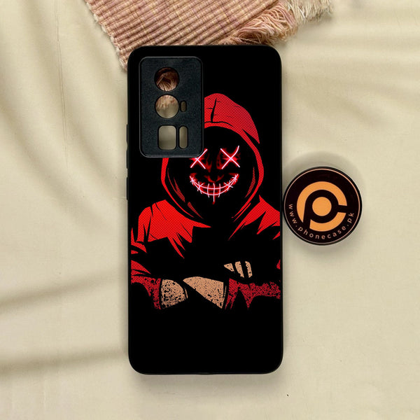 Xiaomi Redmi K60 Pro - Anonymous 2.0 Design 5 - Premium Metal Printed Soft Bumper Shock Proof Case
