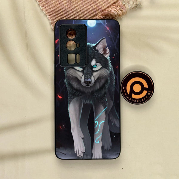 Xiaomi Redmi K60 Pro - Wolf Design 8 - Premium Metal Printed Soft Bumper Shock Proof Case