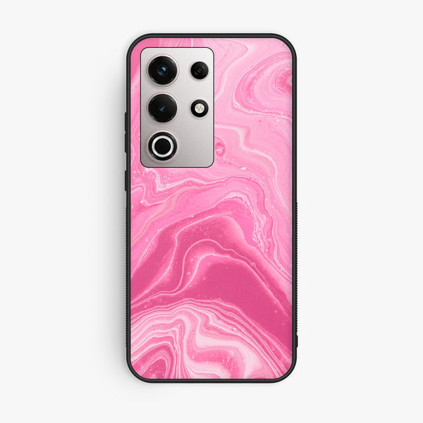 Itel S25 Ultra - Pink Design 3 - Premium Metal Printed Soft Bumper Shock Proof Case