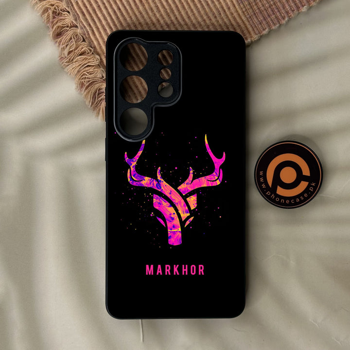 Samsung Galaxy S26 Ultra - Markhor Design 6 - Premium Metal Printed Soft Bumper Shock Proof Case