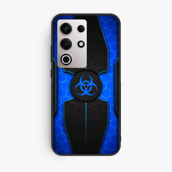 Itel S25 Ultra - Biohazard Design 1 - Premium Metal Printed Soft Bumper Shock Proof Case