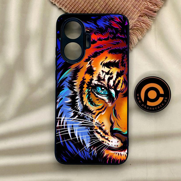 Xiaomi Redmi Turbo 4 Pro - Tiger Art - Premium Metal Printed Soft Bumper Shock Proof Case