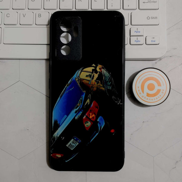 Vivo S10E - Night Rider- Premium Printed Glass soft Bumper shock Proof Case CS-24007