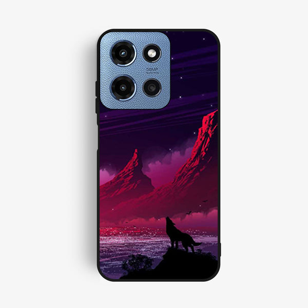 Motorola G Power 2025 - Wolf Design 7 - Premium Metal Printed Soft Bumper Shock Proof Case