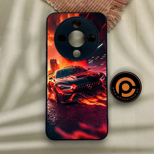 Honor x9d - Racing Design 3 - Premium Metal Printed Soft Bumper Shock Proof Case