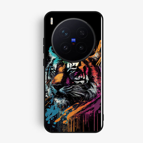 Vivo X300 Pro - Tiger 2.0 Design 9 - Premium Metal Printed Soft Bumper Shock Proof Case