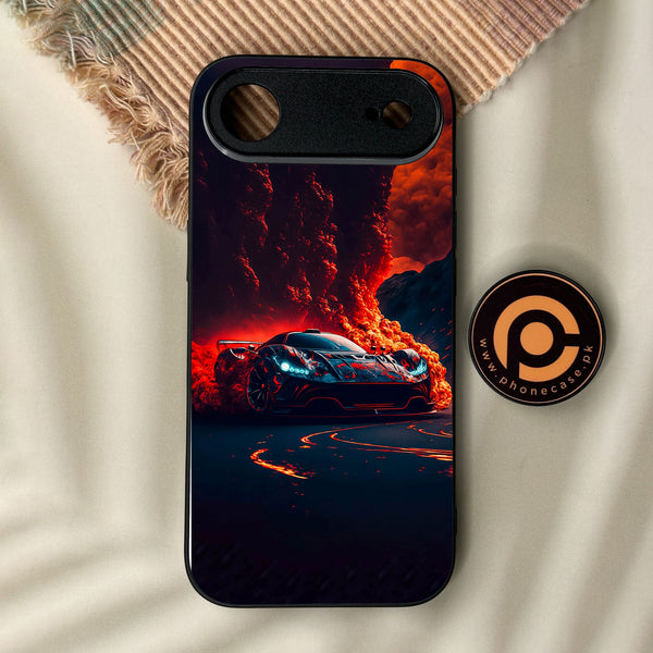 iPhone Air - Racing Design 6 - Premium Metal Printed Soft Bumper Shock Proof Case