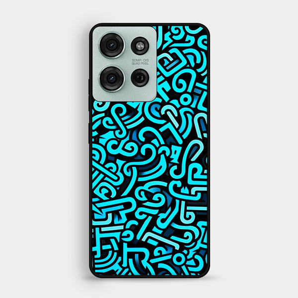 Motorola Moto G75 - Doodle Design - Premium Metal Printed Soft Bumper Shock Proof Case