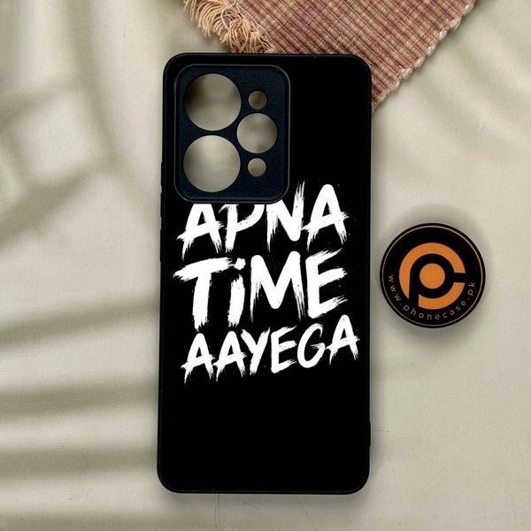 Realme 15 Pro - Apna Time Ayega - Premium Metal Printed Soft Bumper Shock Proof Case