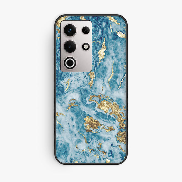 Itel S25 Ultra - Blue 2.0 Design 7 - Premium Metal Printed Soft Bumper Shock Proof Case