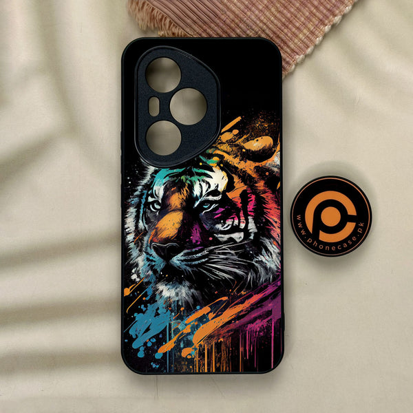 Honor 400 Pro - Tiger 2.0 Design 9 - Premium Metal Printed Soft Bumper Shock Proof Case